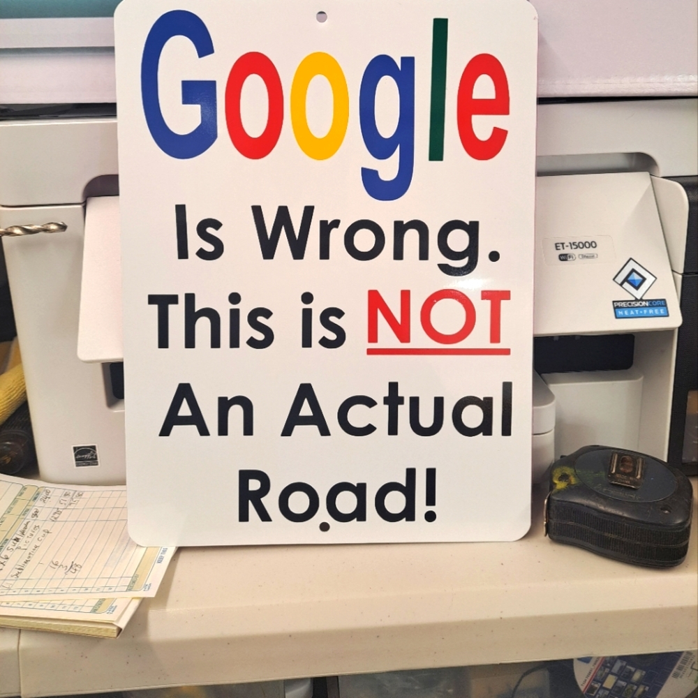 9 x 12 alumi um funny sign